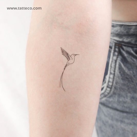 Long-tailed Sylph Temporary Tattoo - Set of 3