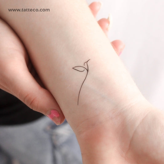 Minimalist Sylph Temporary Tattoo - Set of 3