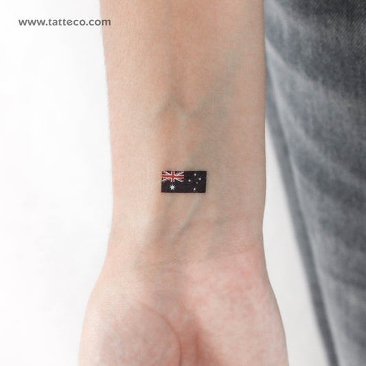 Tatuaje temporal pequeño de la bandera de Australia (juego de 3)