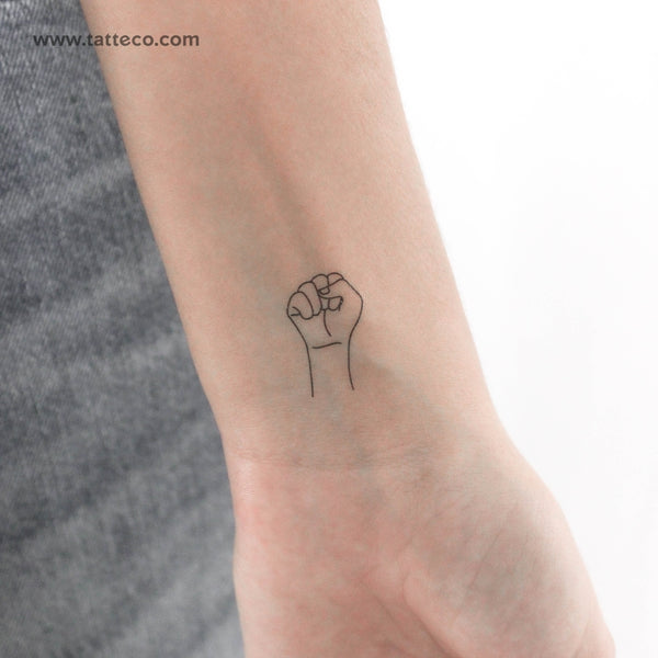 Sign Language S Temporary Tattoo - Set of 3