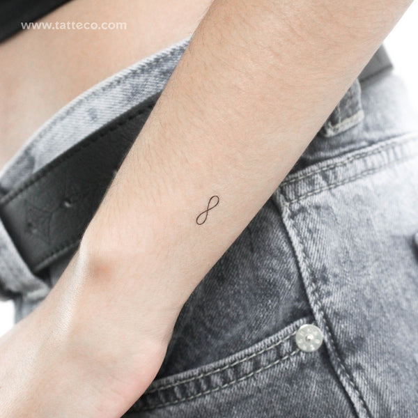 Tiny Infinity Symbol Temporary Tattoo - Set of 3