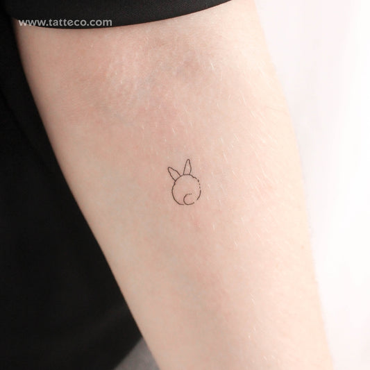 Tatuaje temporal de cola de conejo - Juego de 3