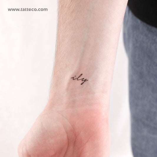 Ily Temporary Tattoo - Set of 3