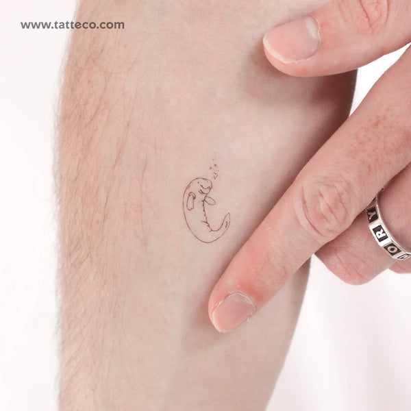 Manatee Temporary Tattoo - Set of 3
