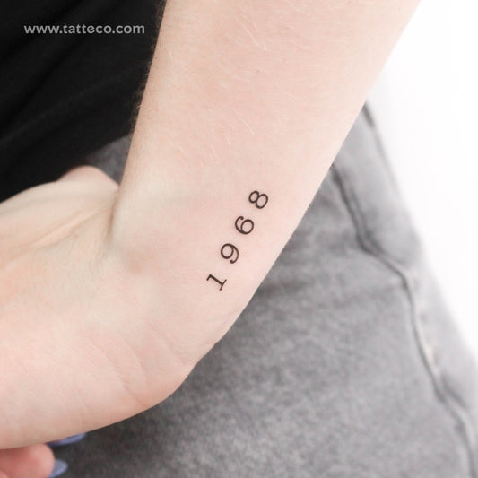 1968 Temporary Tattoo - Set of 3
