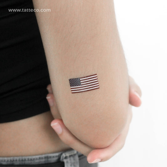 Tatuaje temporal de la bandera de EE. UU. - Juego de 3