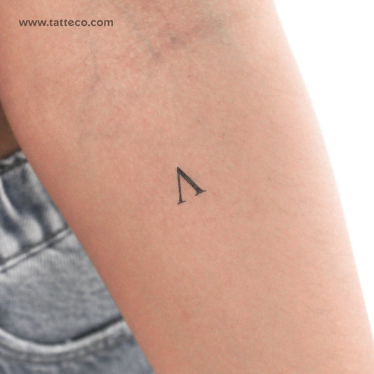 Tatuaje temporal de lambda mayúscula (juego de 3)