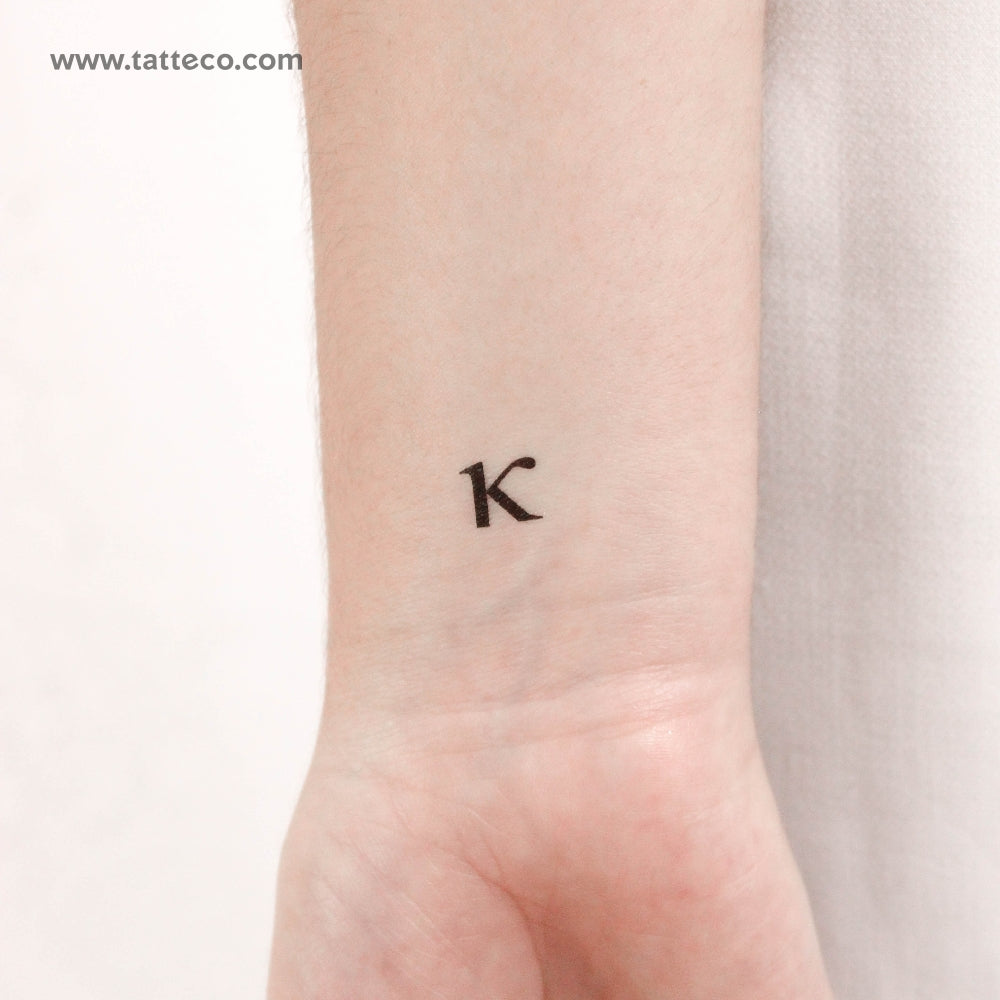 Tatuaje temporal Kappa κ - Juego de 3