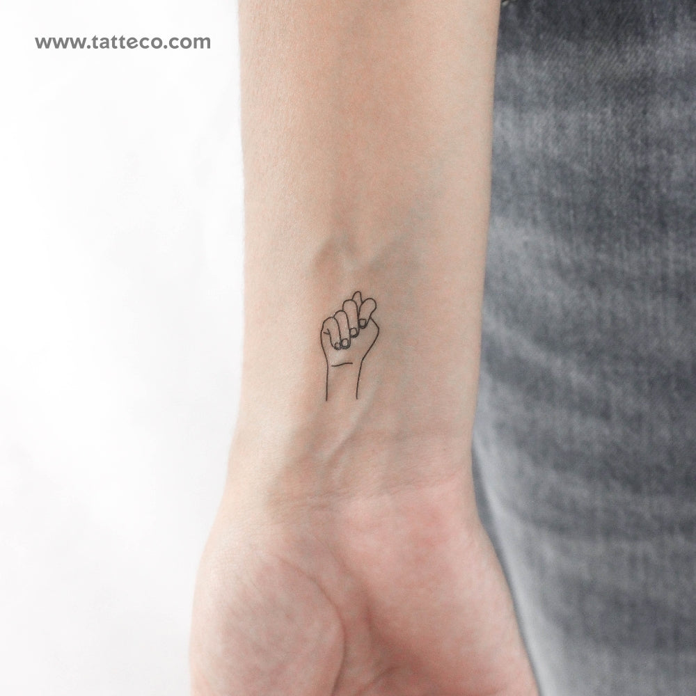 Sign Language T Temporary Tattoo - Set of 3