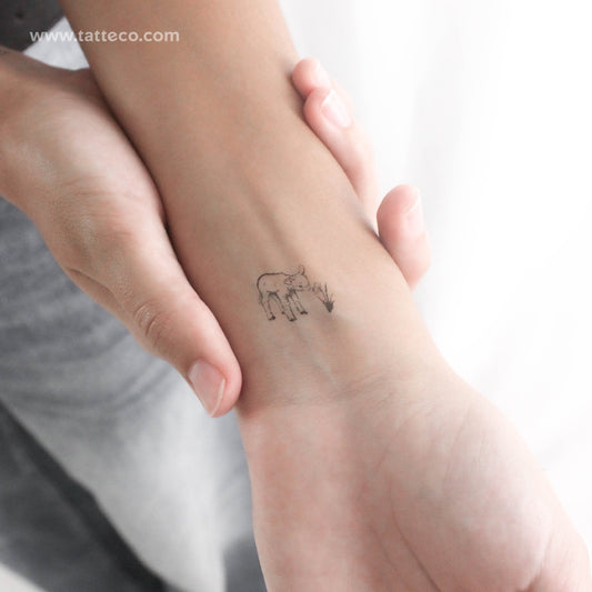 Tatuaje temporal de corderito - Juego de 3