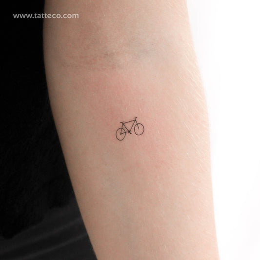 Little Mountain Bike Temporary Tattoo - Set of 3