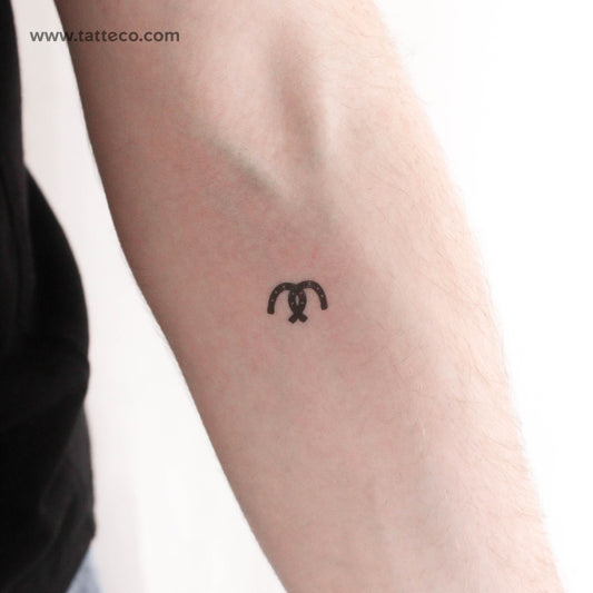 Tatuaje temporal de pareja de herraduras - Juego de 3
