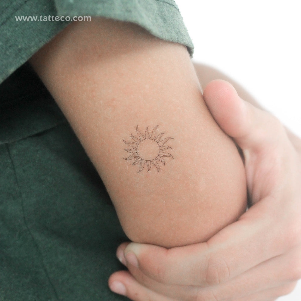 Small Sun By 1991.ink Temporary Tattoo - Set of 3 – Tatteco
