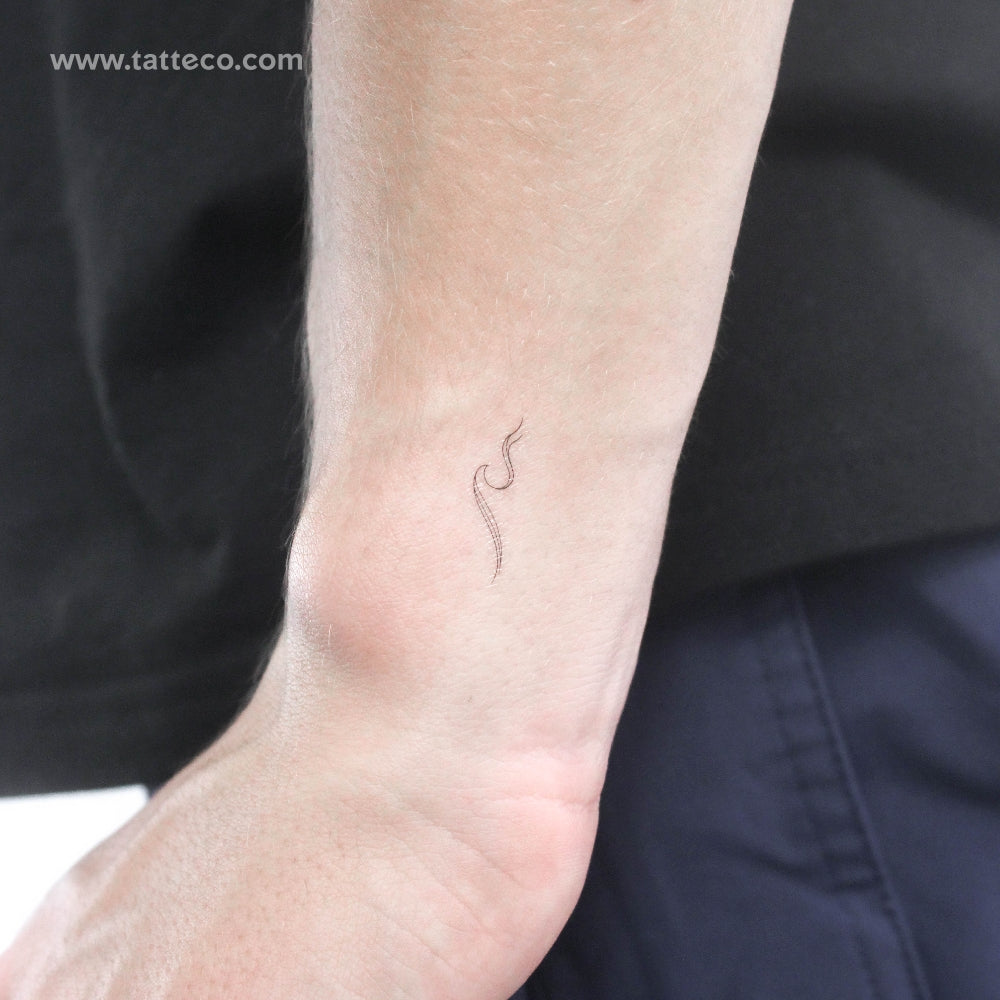 Small Wave By 1991.ink Temporary Tattoo - Set of 3