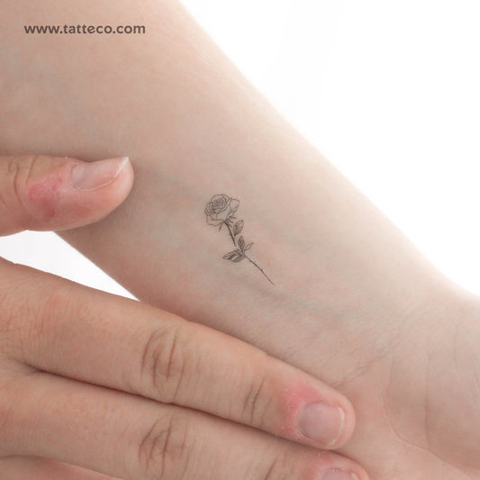 Tatuaje temporal "Small Rose" de 1991.ink - Juego de 3