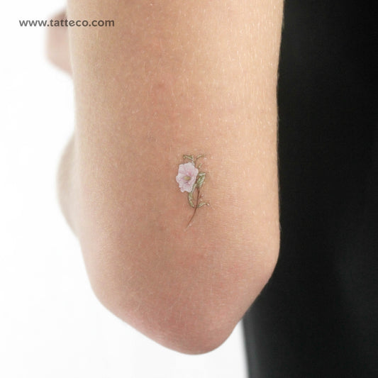 Small Camellia By Mini Lau Temporary Tattoo - Set of 3