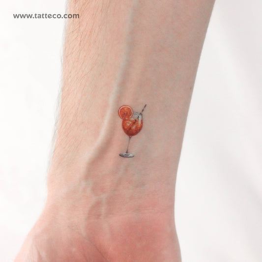 Tatuaje temporal de Aperol Spritz - Juego de 3