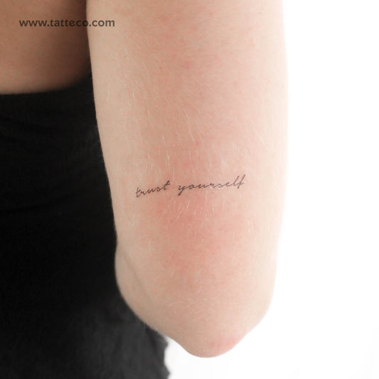 Tatuaje temporal "Confía en ti mismo" - Juego de 3