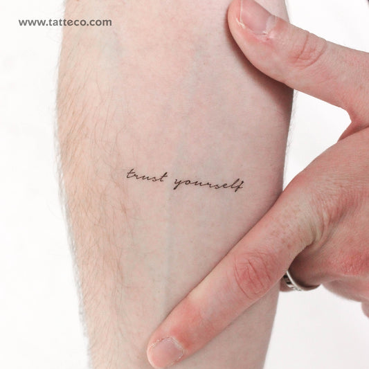 Tatuaje temporal "Confía en ti mismo" - Juego de 3