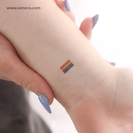 Tatuaje temporal de la bandera del arcoíris (juego de 3)