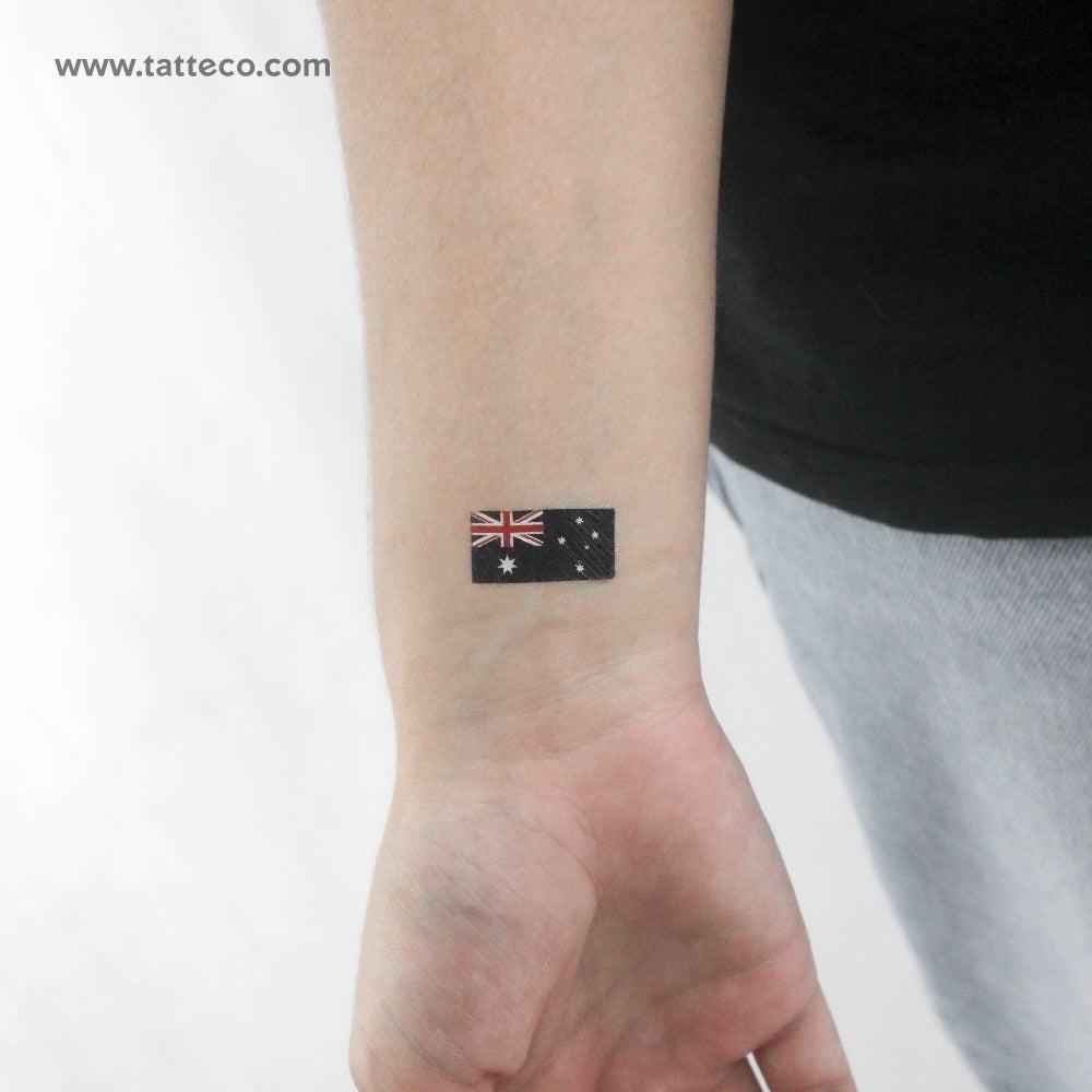 Tatuaje temporal de la bandera de Australia (juego de 3)