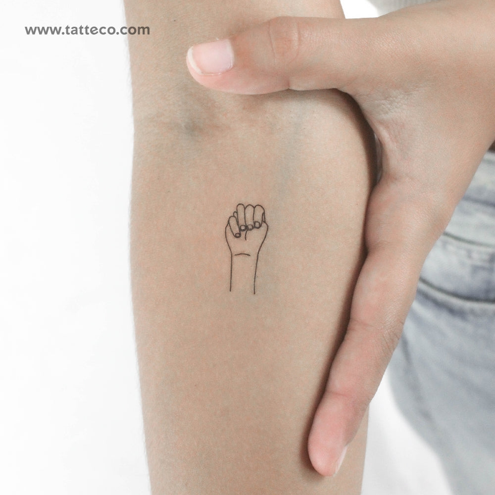 Sign Language M Temporary Tattoo - Set of 3 – Tatteco