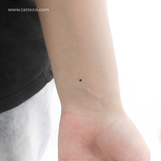 Morse Code E Temporary Tattoo - Set of 3