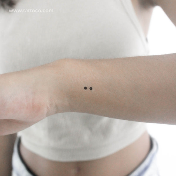 Morse Code I Temporary Tattoo - Set of 3