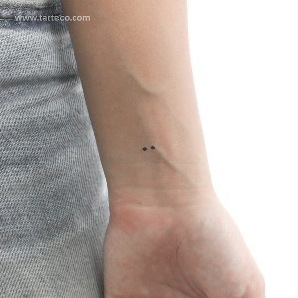 Morse Code I Temporary Tattoo - Set of 3