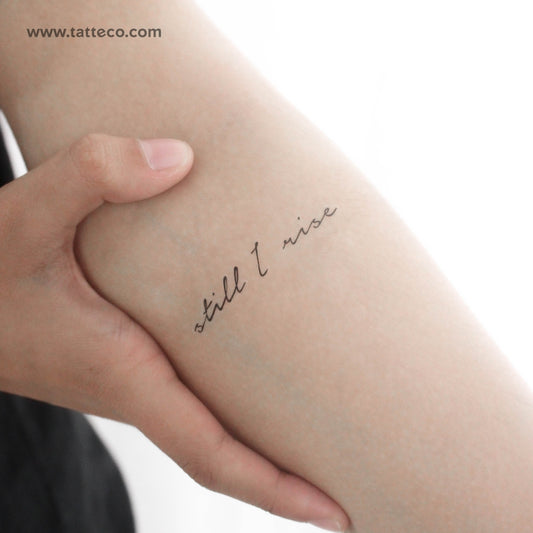 Tatuaje temporal "Still I Rise" - Juego de 3