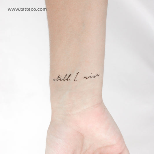 Tatuaje temporal "Still I Rise" - Juego de 3