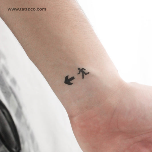 Tatuaje temporal de salida de emergencia - Juego de 3