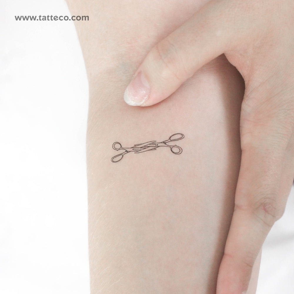 Scissoring Temporary Tattoo - Set of 3