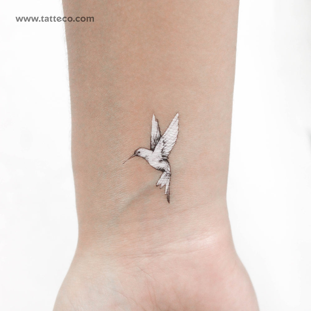Flying Hummingbird Temporary Tattoo - Set of 3