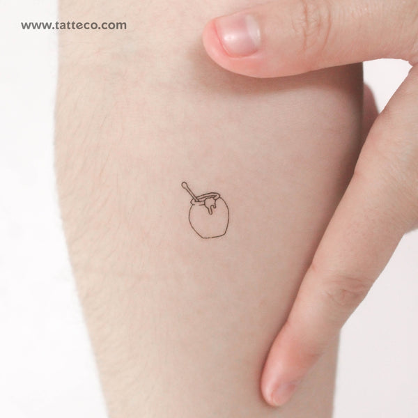 Tiny Honey Pot Temporary Tattoo - Set of 3