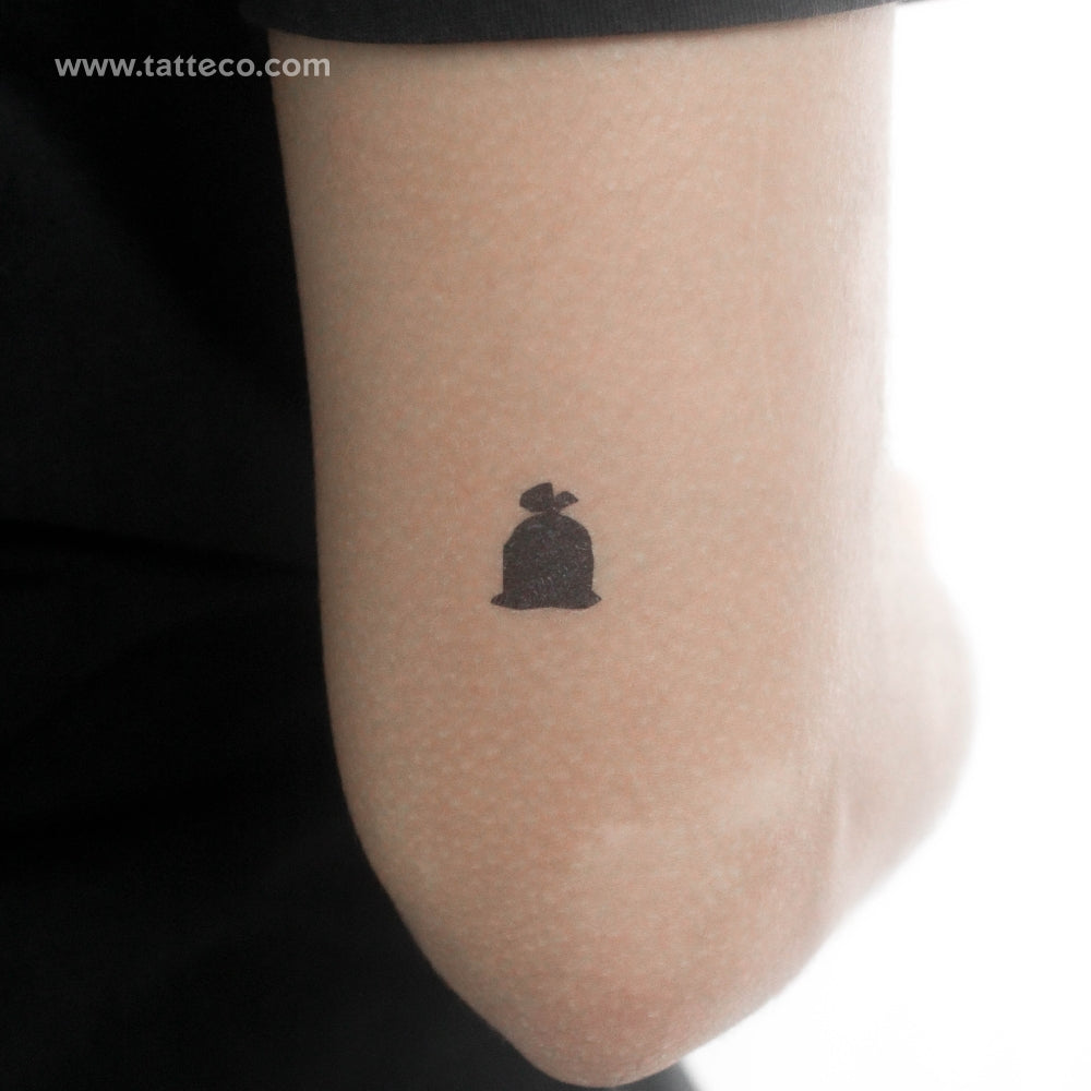 Bag Of Trash Temporary Tattoo - Set of 3