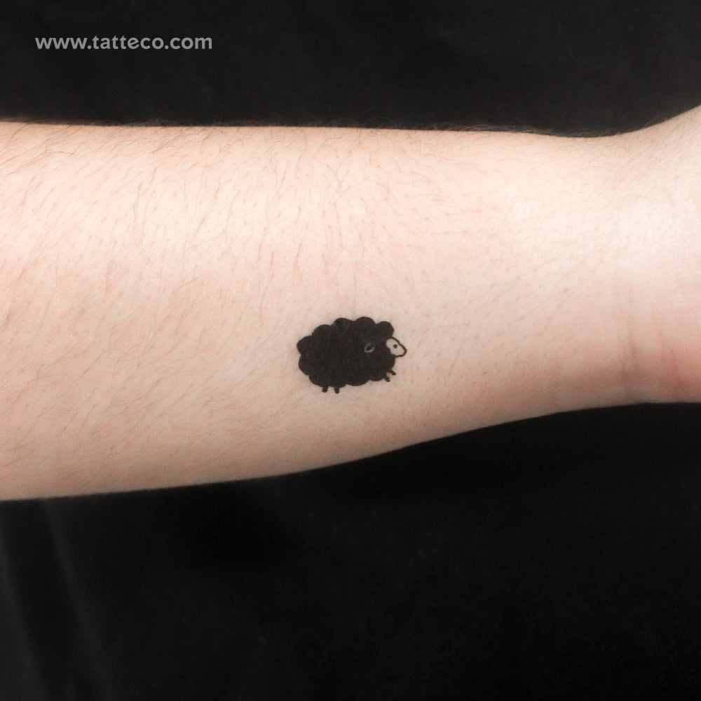 Little Black Sheep Temporary Tattoo - Set of 3