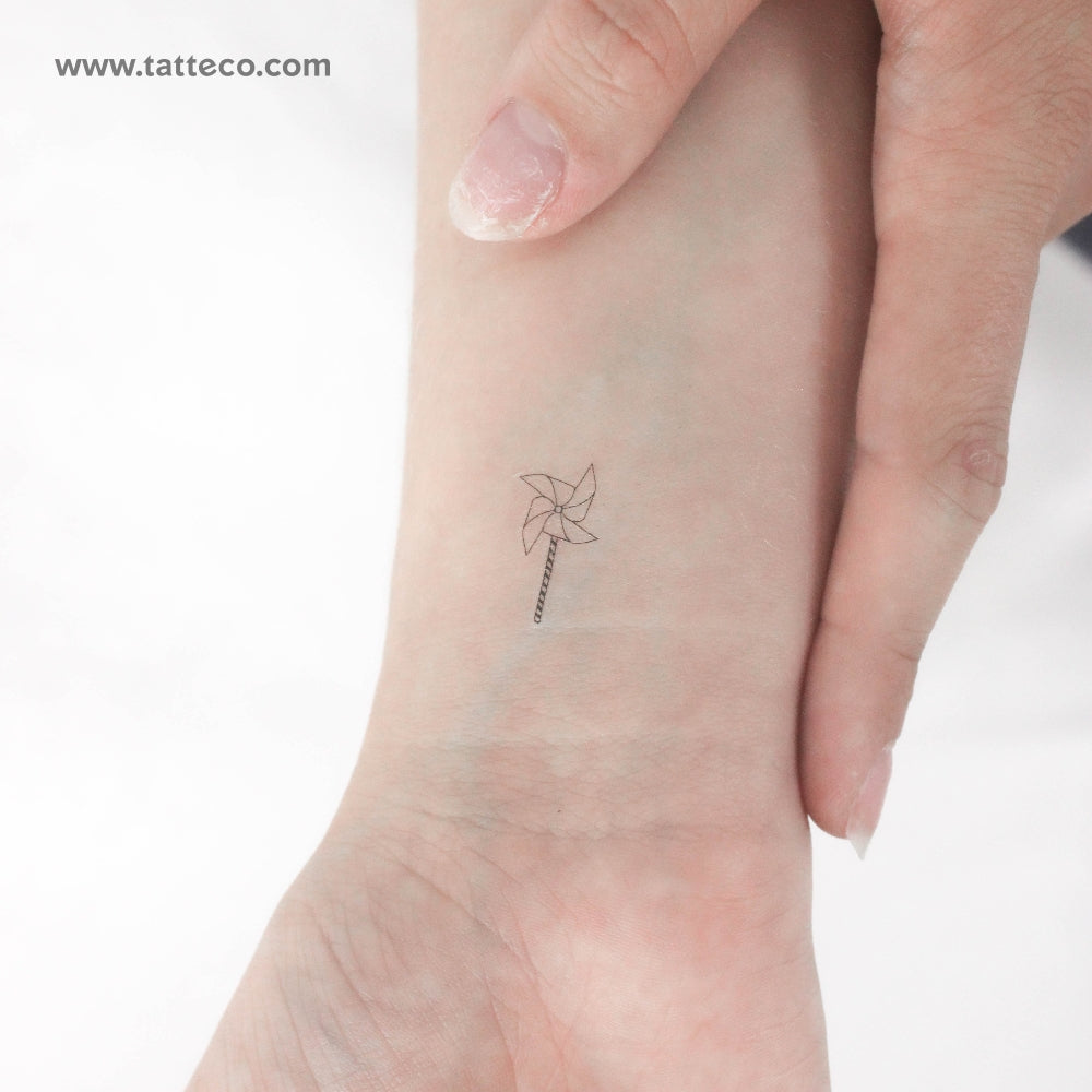Tatuaje temporal de molinete - Juego de 3
