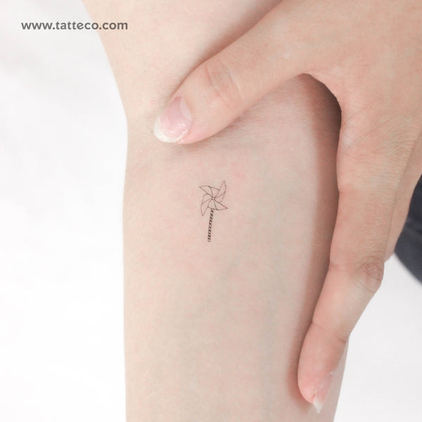 Pinwheel Temporary Tattoo - Set of 3