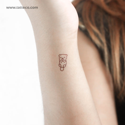 Little Otter Temporary Tattoo - Set of 3