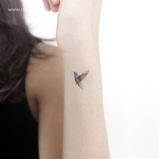 Realistic Hummingbird Temporary Tattoo - Set of 3