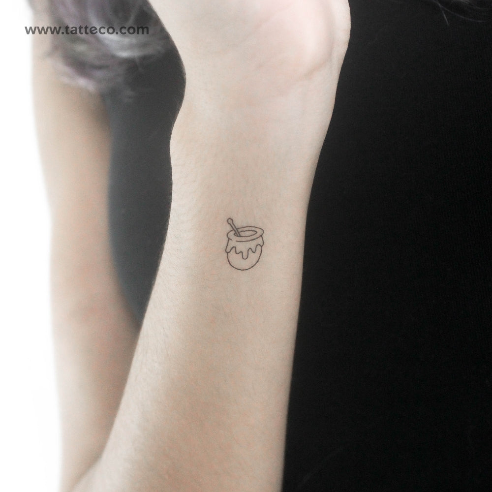 Little Honey Pot Temporary Tattoo - Set of 3