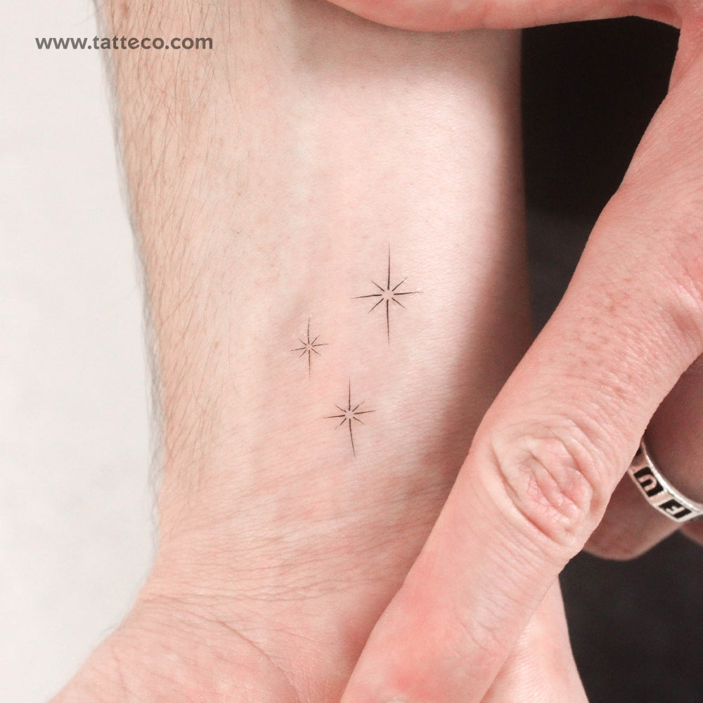 Stardust/Sparkle Temporary Tattoo - Set of 3