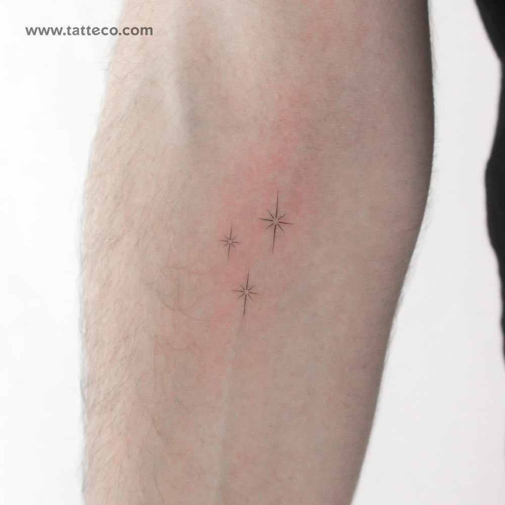 Stardust/Sparkle Temporary Tattoo - Set of 3