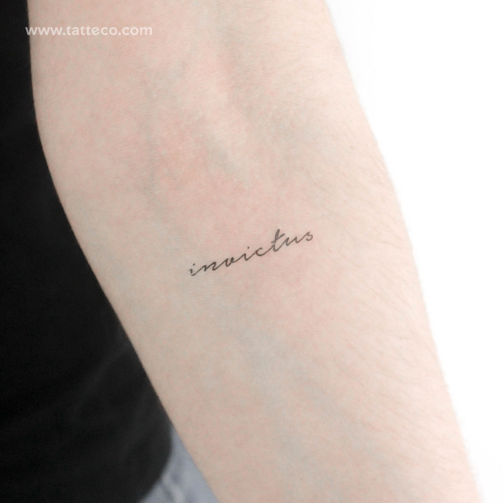 Invictus Temporary Tattoo - Set of 3