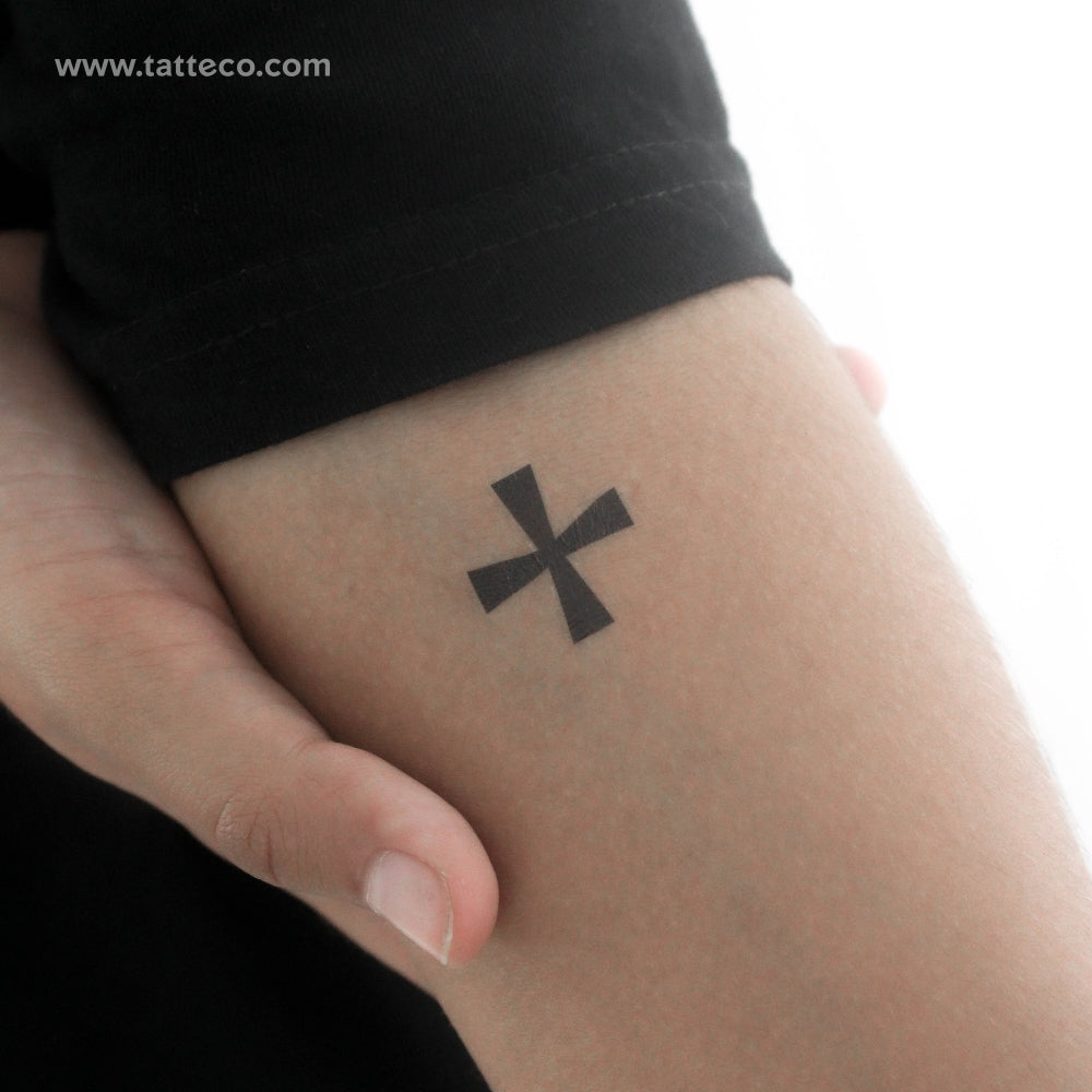 Tatuaje temporal de cruz cosaca (juego de 3)