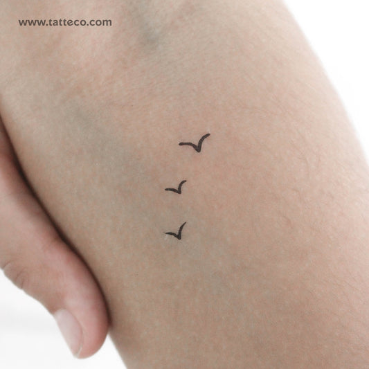 Little Three Birds Temporary Tattoo - Set of 3