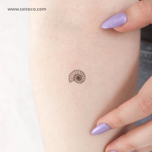 Tatuaje temporal de amonita - Juego de 3