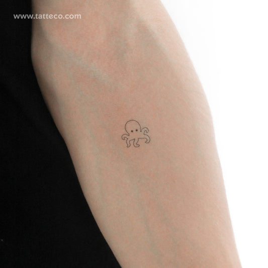 Little Octopus Temporary Tattoo - Set of 3