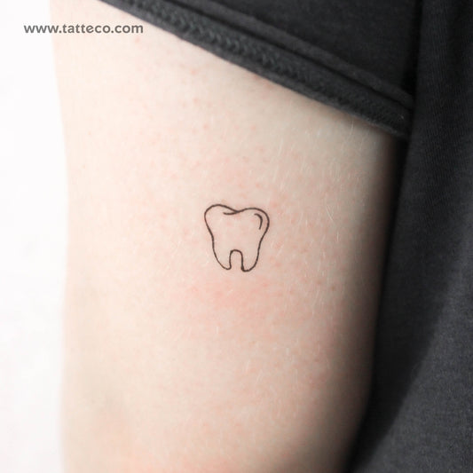 Tatuaje temporal de dientecito - Juego de 3